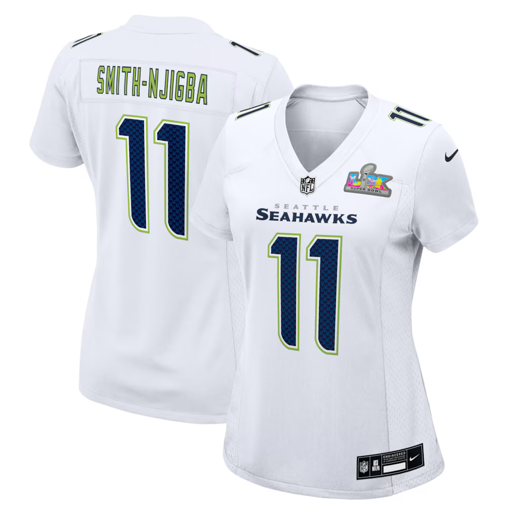 Seattle Seahawks SuperBowl Women's White Jersey