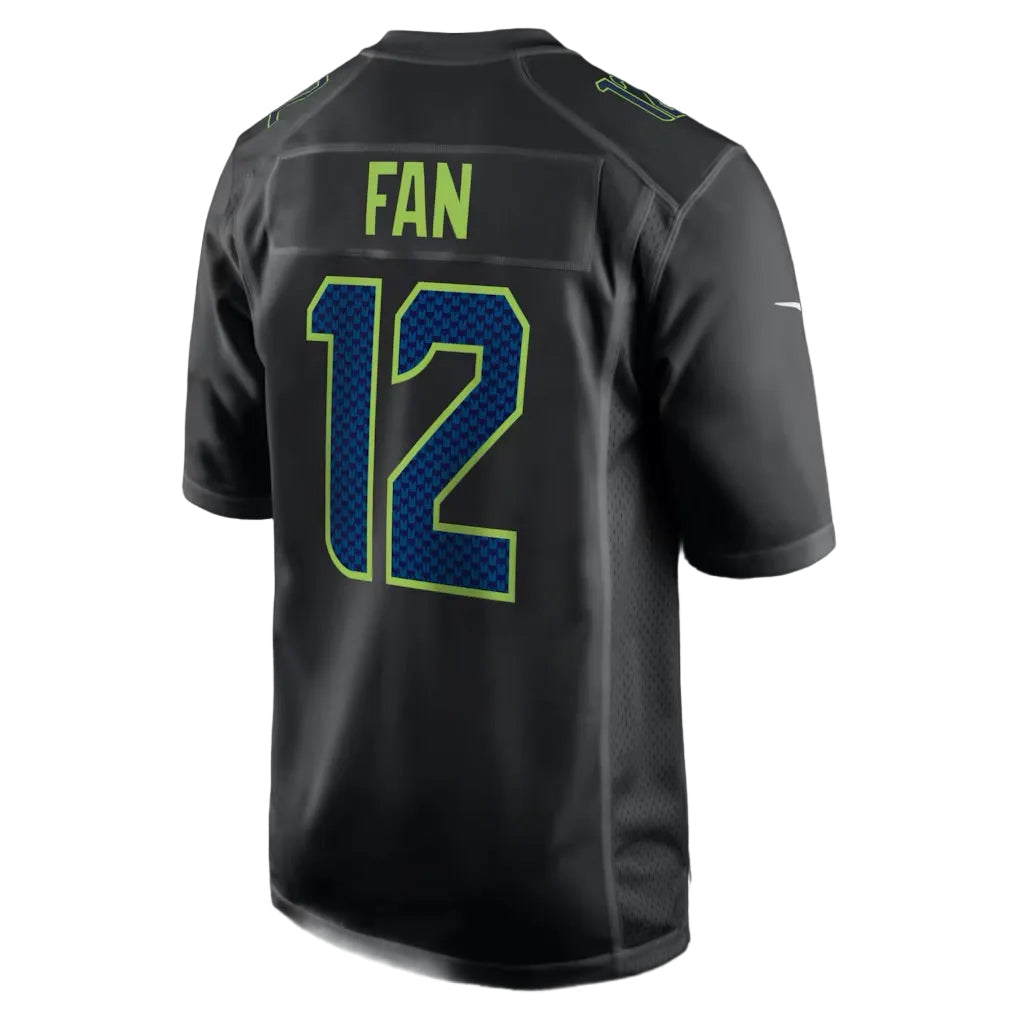 Seattle Seahawks Vapor F.U.S.E. Patch Super Bowl LX Carbon Limited Black Jersey