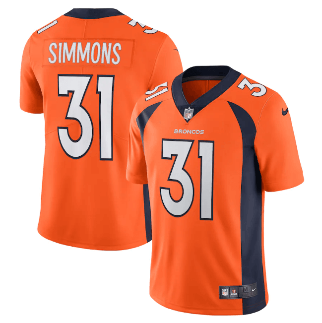 Vapor Limited Denver Broncos Orange Jersey